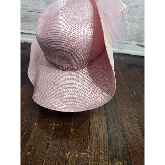 Vintage Pastel Pink Derby Church Hat Tulle - Picture 15 of 16